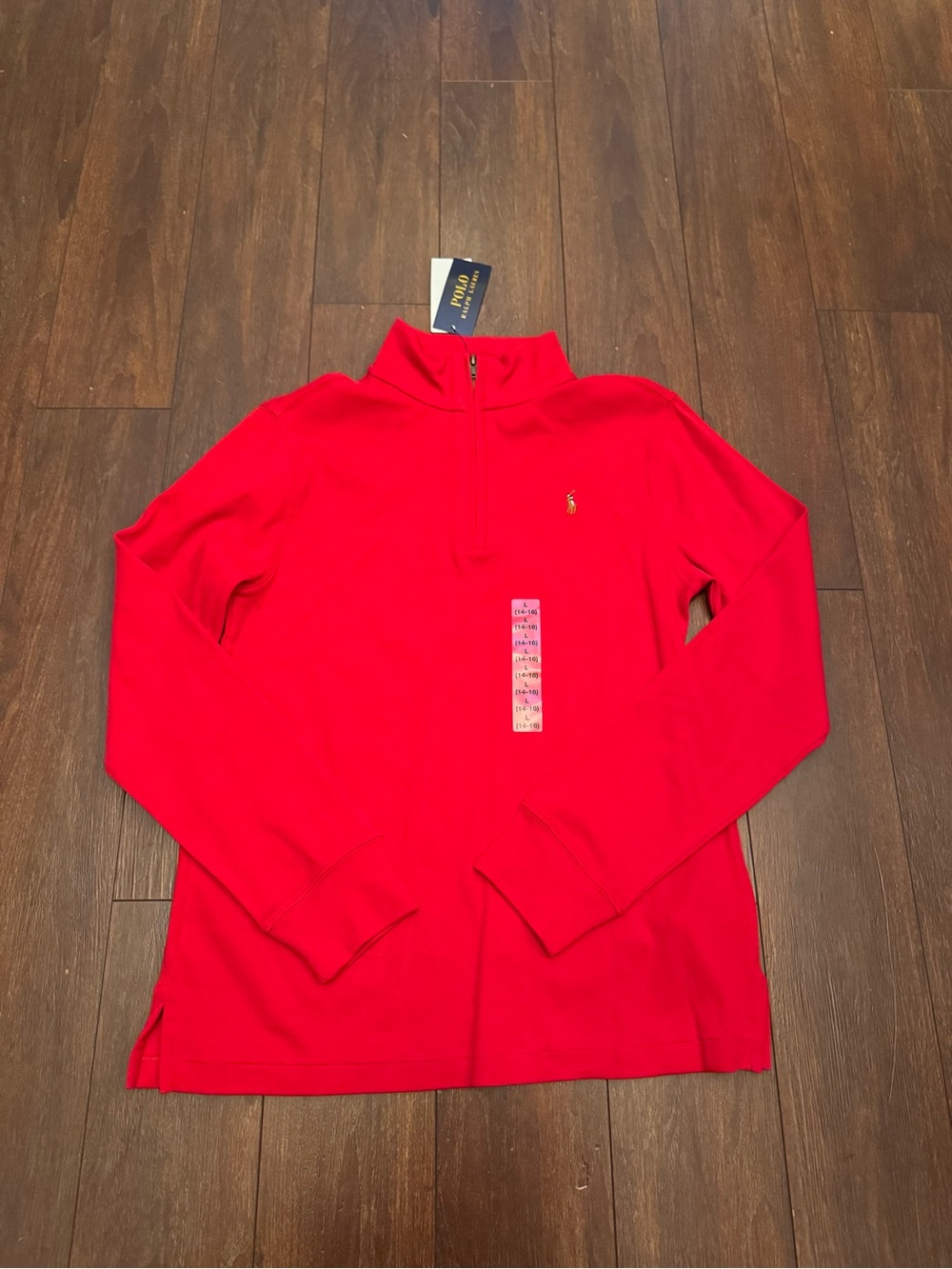 Ralph Lauren Bright Red Half-Zip Pullover